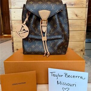 Louis Vuitton Classic Monogram Montsouris PM Backpack